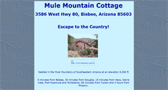 Desktop Screenshot of mulemtcottage.com